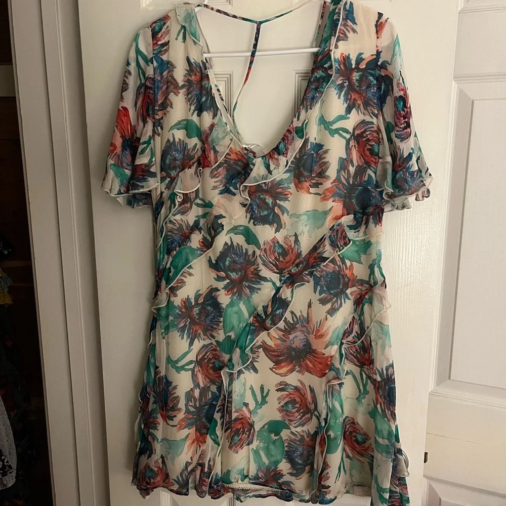 Anthropologie soft printed mini dress - Picture 7 of 8